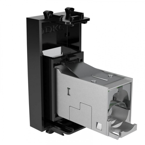 Розетка компьютерная 1мод. Avanti "Черный квадрат" RJ-45 модульная кат.6 экран DKC 4402391