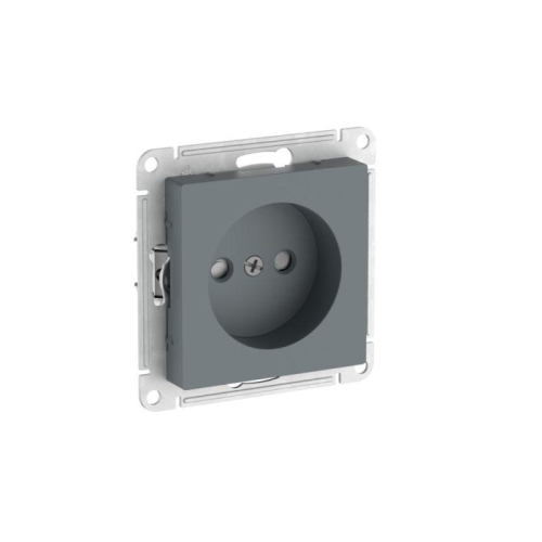 Розетка AtlasDesign 16А без заземл. защ. шторки быстрозажим. клем. механизм грифель SE ATN000749S