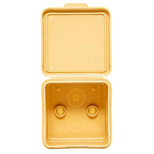 Коробка распаячная КМР-030-037 пылевлагозащ. 65х65х50 без мембранных вводов свет. дерево EKF plc-kmr-030-037-s