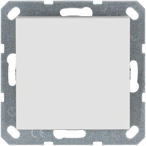 Переключатель проходной 1-кл. 10А IP20 механизм бел. глянцевый Jasmart G3012W