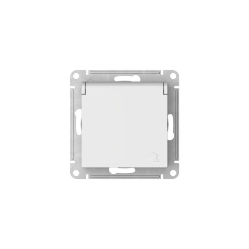 Розетка AtlasDesign 16А IP20 с заземл. защ. шторки с крышкой быстрозажим. клем. механизм бел. SE ATN000146S