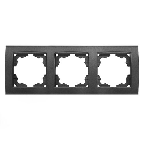 Рамка 3-м Бриллиант горизонт. графит Universal 7947489-Gr