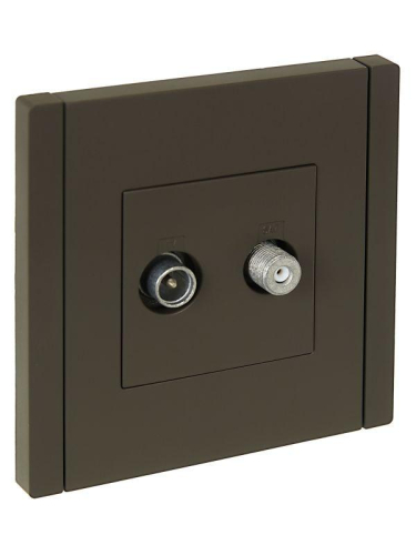 Розетка 2-м TV+SAT FORTE&PIANO FP338 сер. IEK FP-AF20-O-K03