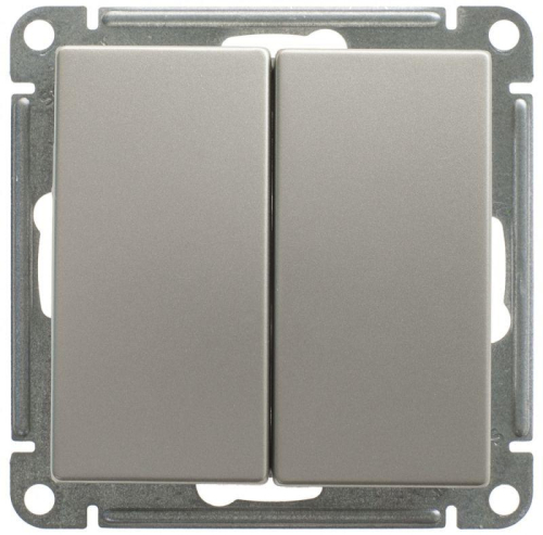 Переключатель проходной 2-кл. СП W59 10А IP20 10AX механизм шампань SE VS610-256-4-86