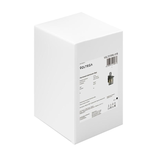 Светильник Cruz 1х40Вт E27 IP44 бра настен. Voltega VGL7215WL-01B