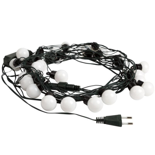 Гирлянда светодиодная "Шарики" 5м d30мм 25LED RGB 6Вт 220-240В IP20 провод ПВХ темн. зел. Neon-Night 303-569