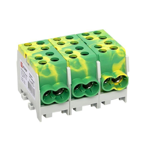 Клемма распределительная КСР с двойн. винтом 2х35/2х25 желт./зел. PROxima EKF ksr-2.35-2.25-y-green