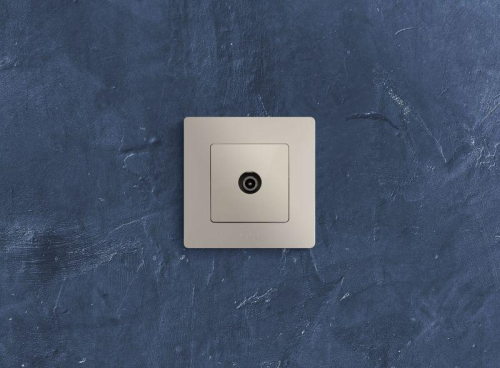 Розетка телевизионная проходная TV СП Etika 14дБ 5-862МГц механизм сл. кость IEK 672363