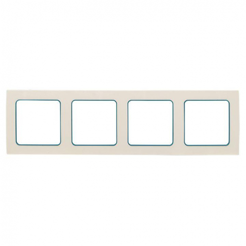 Рамка 4-м Стокгольм бел. с линией цвета синий PROxima EKF EAM-G-305-30