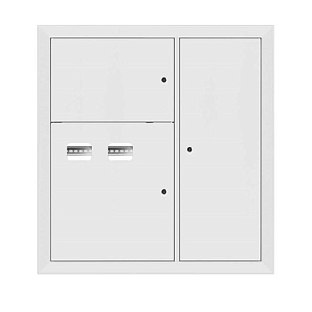 Щит этажный 2кв. RAL9003 (1000х950х160) PROxima EKF mb29-v-2-ral9003