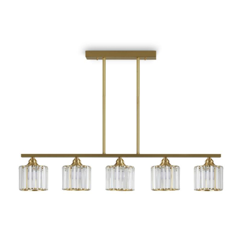 Люстра Ferrera 200Вт E27х5 IP20 Freya FR5474PL-05G