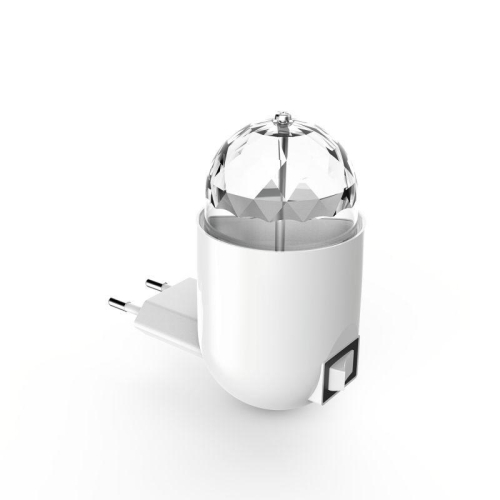 Светильник розеточный MOOD 3Вт диско с фиксированной проекцией бел. GAUSS DIY0041