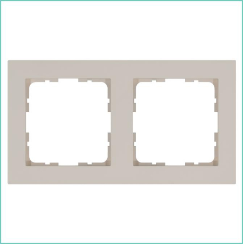 Рамка 2-м G-Classic тауп Jasmart G1002T