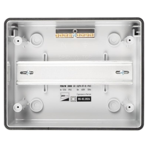 Бокс модульный накладной PDB/W 3008 GR (ЩРН-ПГ- 8) IP65 пластик. Pro JazzWay 5071988
