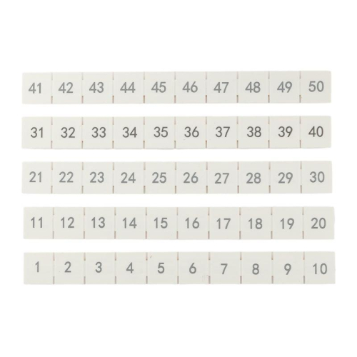 Маркировка для клемм 10/16/35/90 UT 1-50 EKF scr-ut-mrk-10-90-1-50