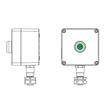 Пост управления взрывозащ. из алюм. CPE-A-12-(1xP1G(11))-1xKAEPM2MHK-20(C)1Ex d e IIC Т5 Gb / Ex tb IIIC T95град.C Db IP66 DKC 2201.121.22.120G