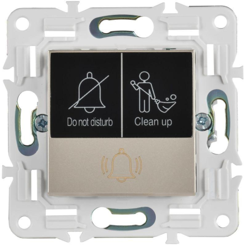 Кнопка звонка SKANDY 10А SK-V17Sh для отелей с индикацией шампань IEK SK-V14-2-10-K37