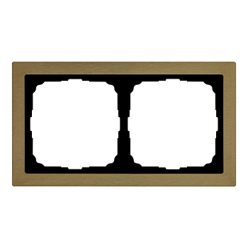 Рамка 2-м ArtGallery Pure метал. латунь SE GAL312202