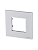 Рамка 1-м 2мод. Zenit бел. ABB 2CLA227100N1101