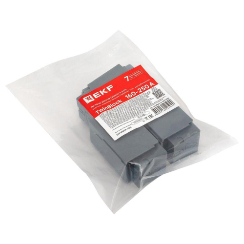 Комплект клеммных крышек (короткие) для рубильников TwinBlock 160-250А (уп.6шт) EKF tb-cvrshort-6-160-250
