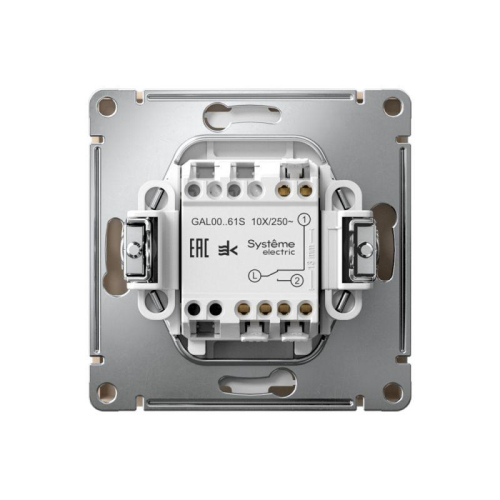 Переключатель 1-кл. ArtGallery 10AX быстрозажим. клем. механизм песочн. SE GAL001261S