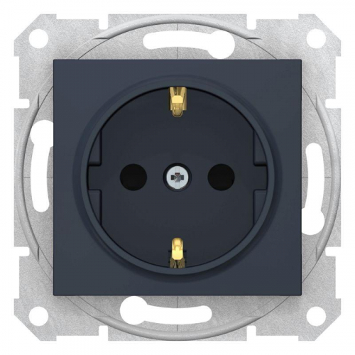 Механизм розетки 1-м СП Sedna 16А IP20 с заземл. быстрозажим. контакты защ. шторки графит SchE SDN3001770