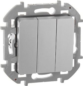 Выключатель 3-кл. Inspiria 10АХ 250В винтов. зажимы алюм. Leg 673542