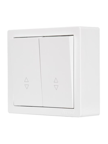 Выключатель проходной 2-кл. ОП LETO бел. LEZARD 752-0200-106