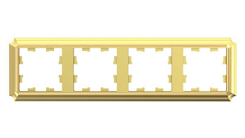 Рамка 4-м AtlasDesign Antique универс. зол. SE ATN101604