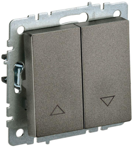 Выключатель жалюзи СП BRITE ВС10-1-5-БрТБ 10А механизм бронза IEK BR-V15-0-10-K45