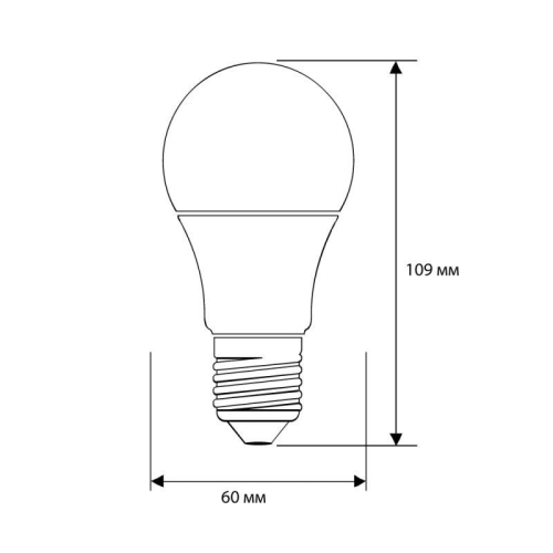 Лампа светодиодная LED-A60-15W-E27-3K 15Вт грушевидная 3000К тепл. бел. E27 220-240В ЛОН ПРОМО Ergolux 14308