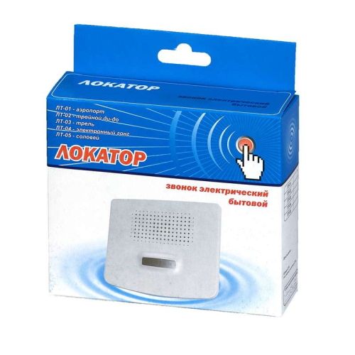 Звонок проводной Локатор соловей 220В 80-90дБА бел. МОНОМАХ ЛТ-05