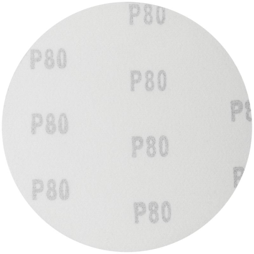 Круг шлифовальный сплошной (липучка) алюм./оксид 125мм Р 80 (уп.5шт) FIT 39654