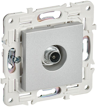 Розетка TV оконечная SKANDY SK-A12S серебр. IEK SK-A10-O-K23