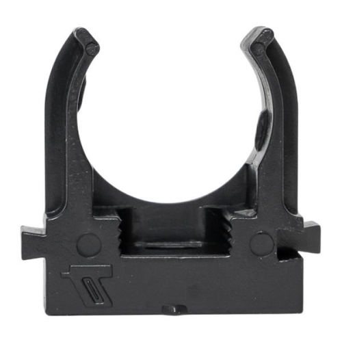 Держатель для труб (клипса) d20мм для монтажн. пистолета черн. (уп.100шт) Plast EKF derjp-z-20-black