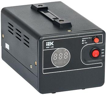 Стабилизатор напряжения 1ф 1кВА HUB переносной IEK IVS21-1-001-13