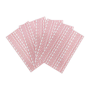 Наклейка знак электробезопасности " 220 В" 10х30мм Rexant 56-0007