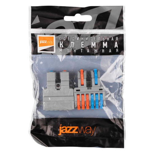 Клемма монтажная СМК PTC-2P 4226 BL/2 450В 32А 0.08-2.5(4.0)кв.мм JazzWay 5073784