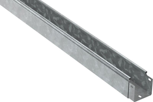 Лоток листовой неперфорир. 80х80 L3000 сталь 1мм HDZ IEK CLN10-080-080-100-3-M-HDZ