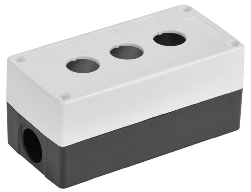 Корпус КП103-Р 3-м для кнопок бел. IEK BKP10-3-K01-R