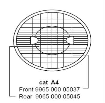 Аксессуар MVF403 FRONT REFLECTOR ASSY CAT A4 PHILIPS 996500005037