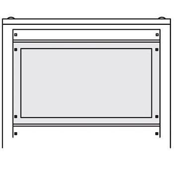 Панель секц. 400х800 углубленная DKC R5PA8040