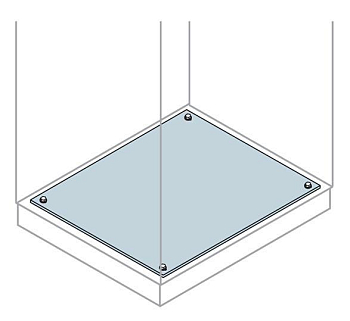 Панель нижняя фиксированная 600х600мм ABB EF6062