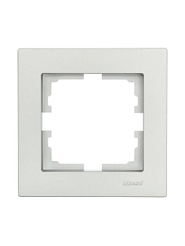 Рамка 1-м VESNA горизонт. платина LEZARD 742-3500-146