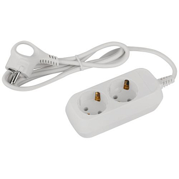 Удлинитель 2х1.5м с заземл. 10А IP20 GREEN LINE UDL-10-215-E ПВС 3х0.75 Эра Б0064978