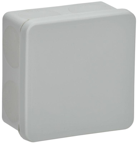 Коробка распаячная ОП КМ42435 80х80х40мм IP67 8 вводов сер. IEK UKO21-080-080-040-K41-66