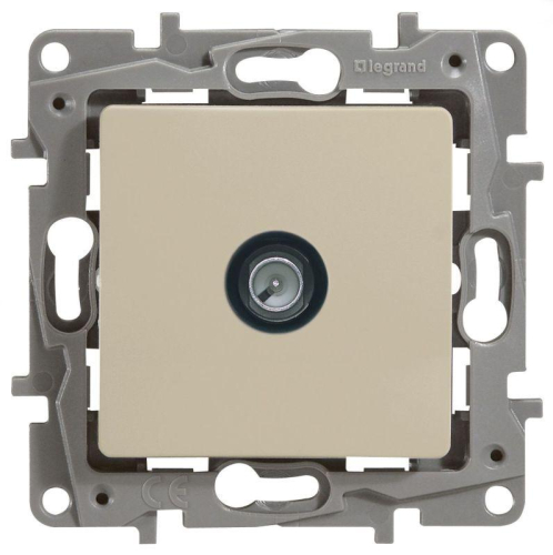 Розетка телевизионная проходная TV СП Etika 14дБ 5-862МГц механизм сл. кость IEK 672363