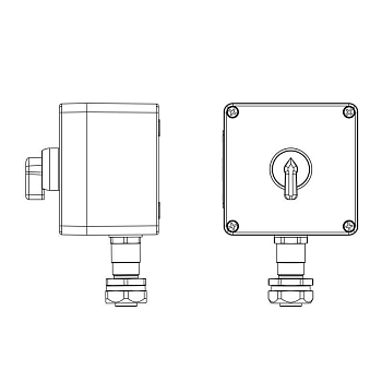 Пост управления взрывозащ. из полиэстера CPE-P-03-(1xPB54(11))-1xKAEPM2MHK-20(C)1Ex d e IIC Т5 Gb / Ex tb IIIC T95град.C DbIP66/КЗ DKC 2231.031.22.11A