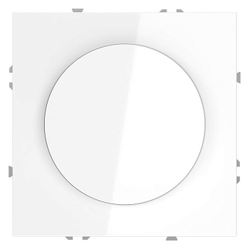 Светорегулятор поворотно-нажимной СП S70 600Вт механизм бел. глянцевый Voltum VLS070301