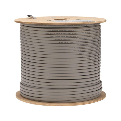 Кабель греющий (нагрев.) саморег. SRL24-2 неэкранированный 24Вт/м 0.9кв.мм/70м 300м Rexant 51-0276